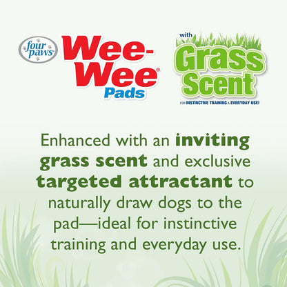 Wee-Wee Ultimate Attractant Dog Pee Pads, Grass Scent