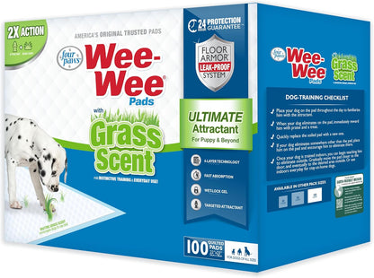 Wee-Wee Ultimate Attractant Dog Pee Pads, Grass Scent