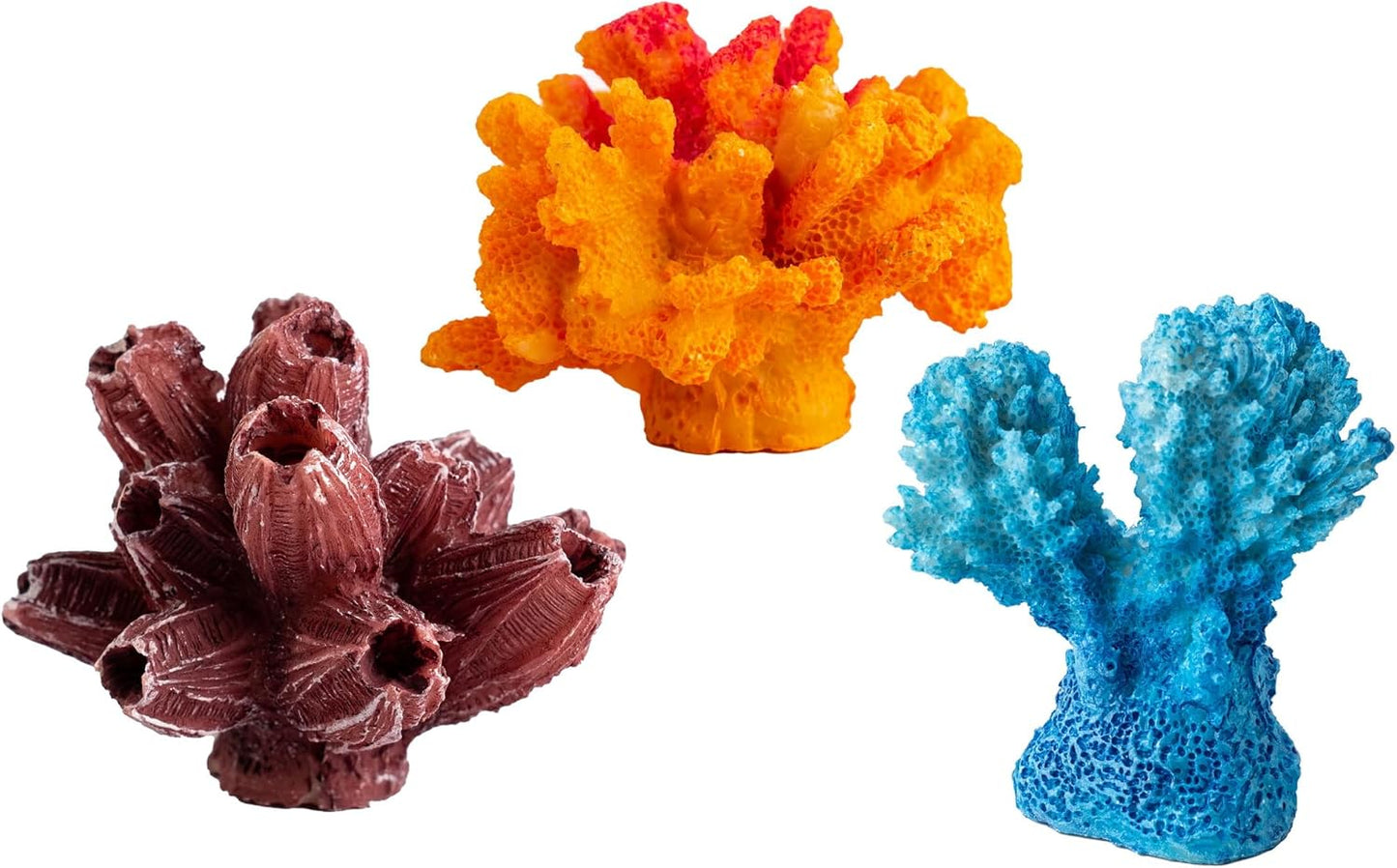 ® Artificial Coral Plant for Fish Tank Decorative Aquarium Reef Ornament (Red Coral Tree, 2pcs)