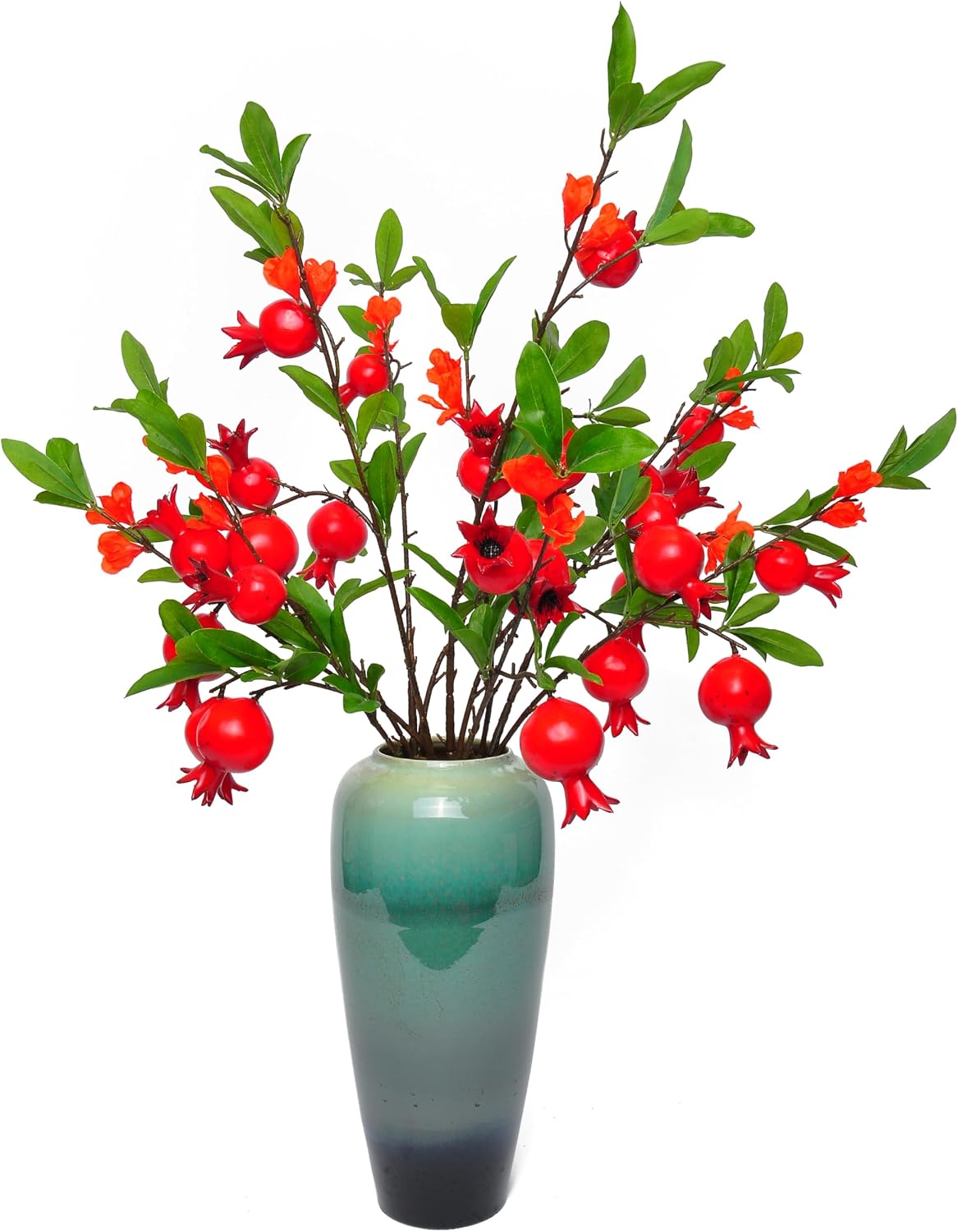 Artificial Pomegranate Tree Branches, 37.4 Inches, 3-Piece Set