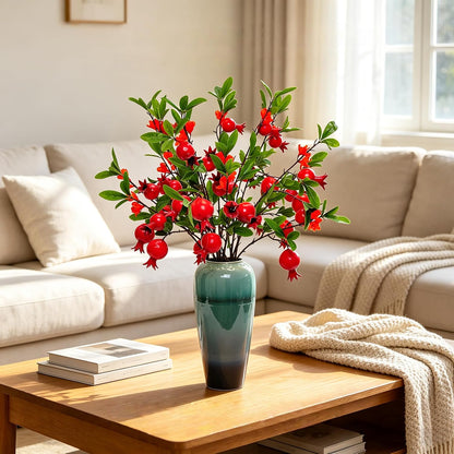 Artificial Pomegranate Tree Branches, 37.4 Inches, 3-Piece Set