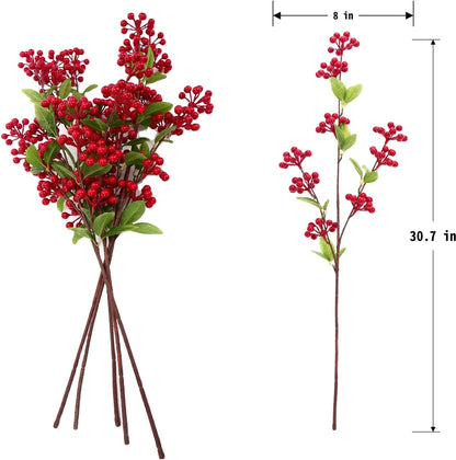 Artificial Pomegranate Tree Branches, 37.4 Inches, 3-Piece Set