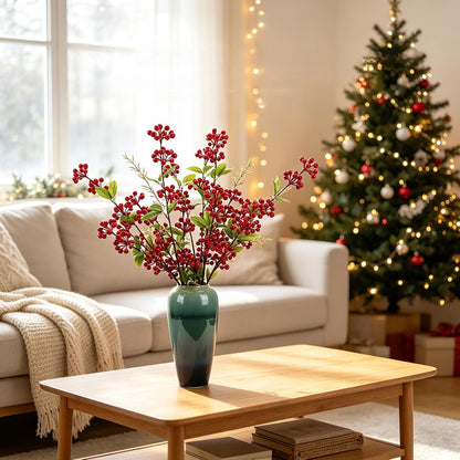 Artificial Pomegranate Tree Branches, 37.4 Inches, 3-Piece Set