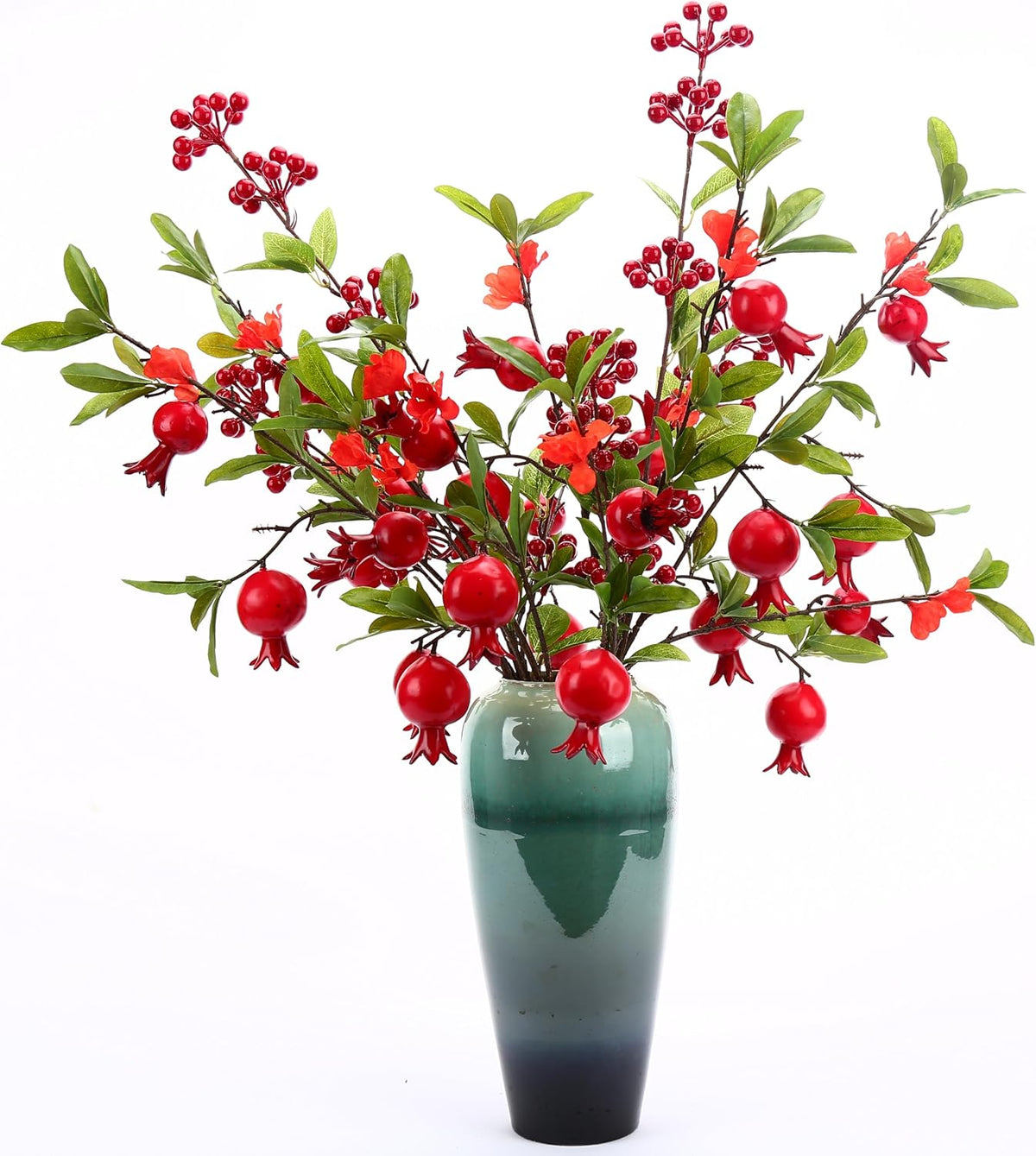 Artificial Pomegranate Tree Branches, 37.4 Inches, 3-Piece Set