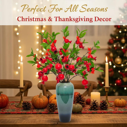 Artificial Pomegranate Tree Branches, 37.4 Inches, 3-Piece Set