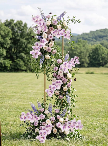 40.16" White Orchid Artificial Flowers 5PCS Fake Orchid Long Stems Phalaenopsis Branches Real Touch Silk Orchids for Vase for Bridal Shower Home Party Wedding Decoration (White)