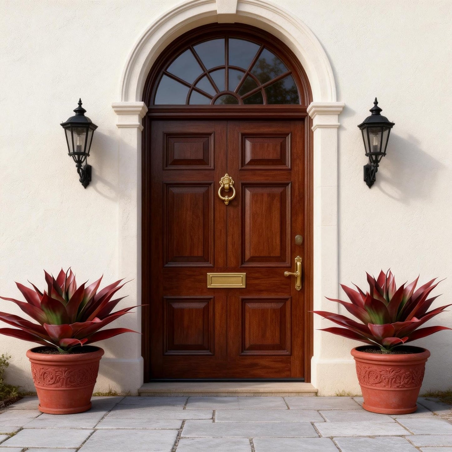 Fake Plants Agave Artificial Plants Outdoor 2 PCS for Outside, Faux Greenery UV Resistant Artificial Outdoor Plants for Front Door Porch Planter Urn Patio Garden Yard 28inch Classic Green