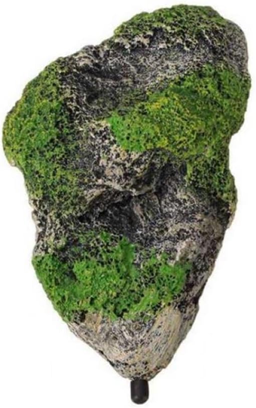 Aquarium Floating Rock Decor, Mountain Fish Tank Ornament with Moss | Resin Hidden Cave Shelter for Betta Shrimp Small Fish, Natural Landscape Aquarium Decorations(Medium Number)