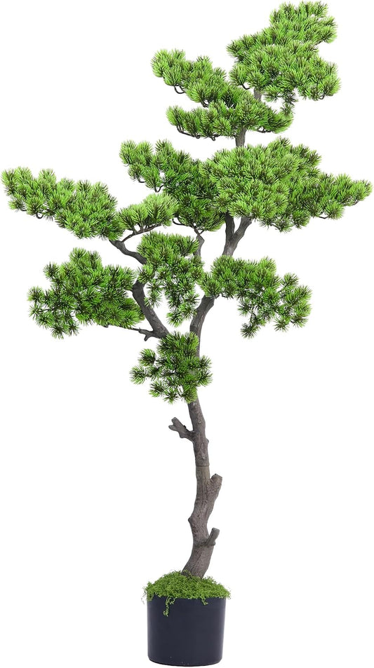 4FT Artificial Bonsai Tree Faux Tall Fake 48 inch Realistic Floor Plant