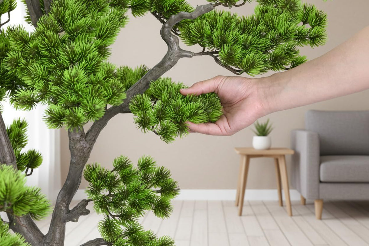 4FT Artificial Bonsai Tree Faux Tall Fake 48 inch Realistic Floor Plant