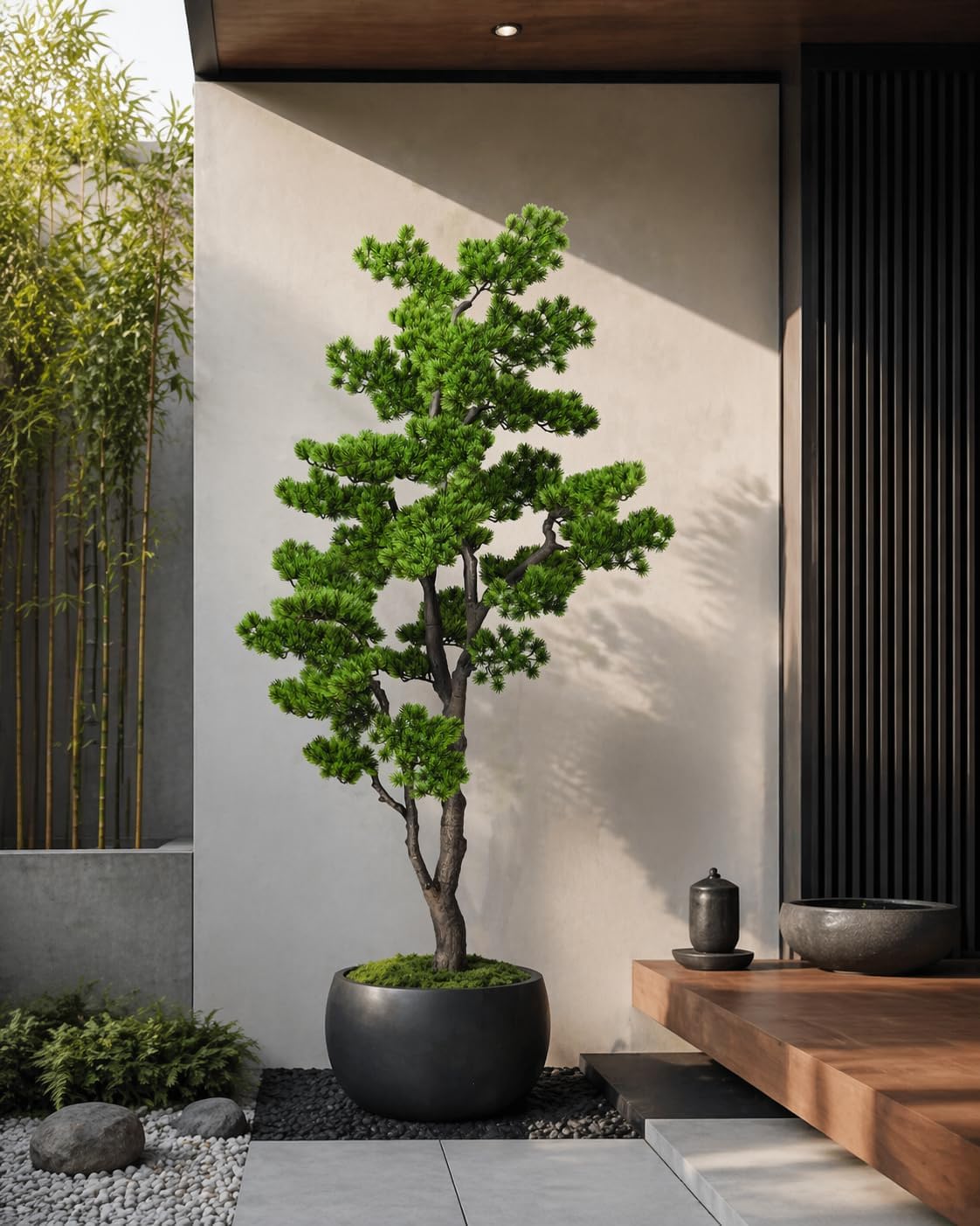 4FT Artificial Bonsai Tree Faux Tall Fake 48 inch Realistic Floor Plant