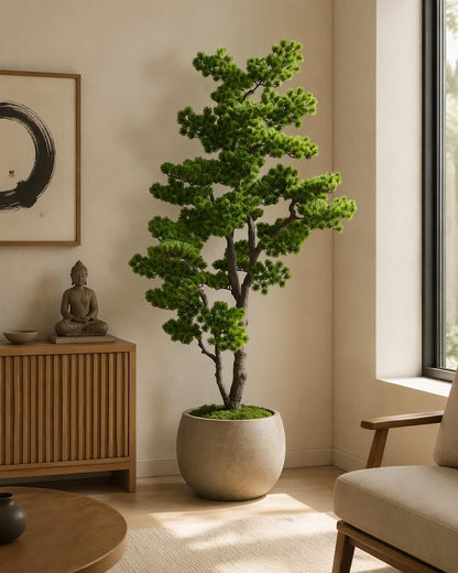 4FT Artificial Bonsai Tree Faux Tall Fake 48 inch Realistic Floor Plant