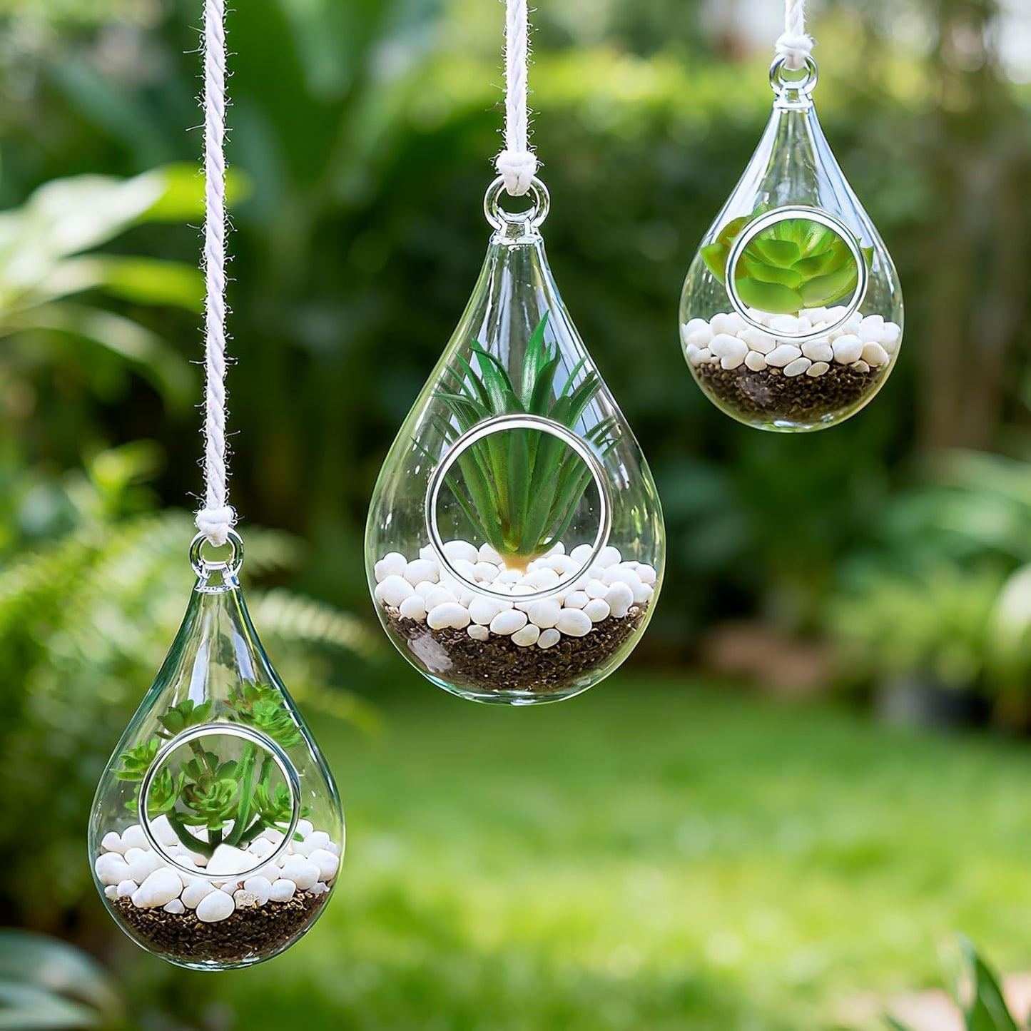 6Pcs Green Succulent Plants Mini Green Succulent Plants Faux Artificial Succulents Plant for DIY Crafting Home Floral Wall Office Decoration (excluding pots)