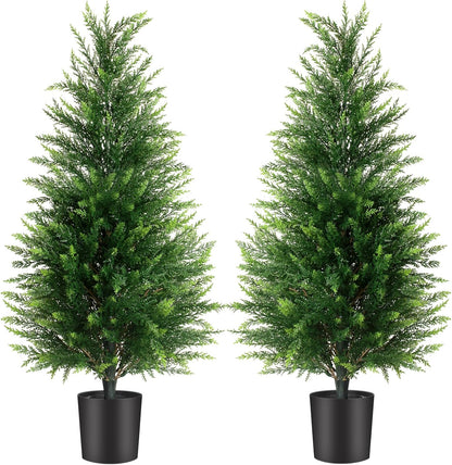 3FT Artificial Cedar Trees 2 Pack