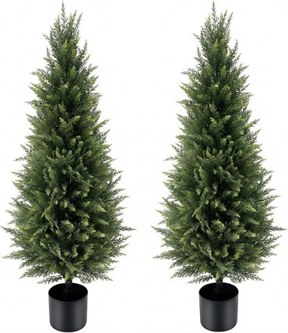 3FT Artificial Cedar Trees 2 Pack