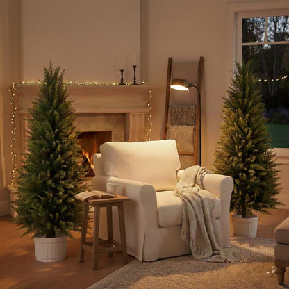 3FT Artificial Cedar Trees 2 Pack