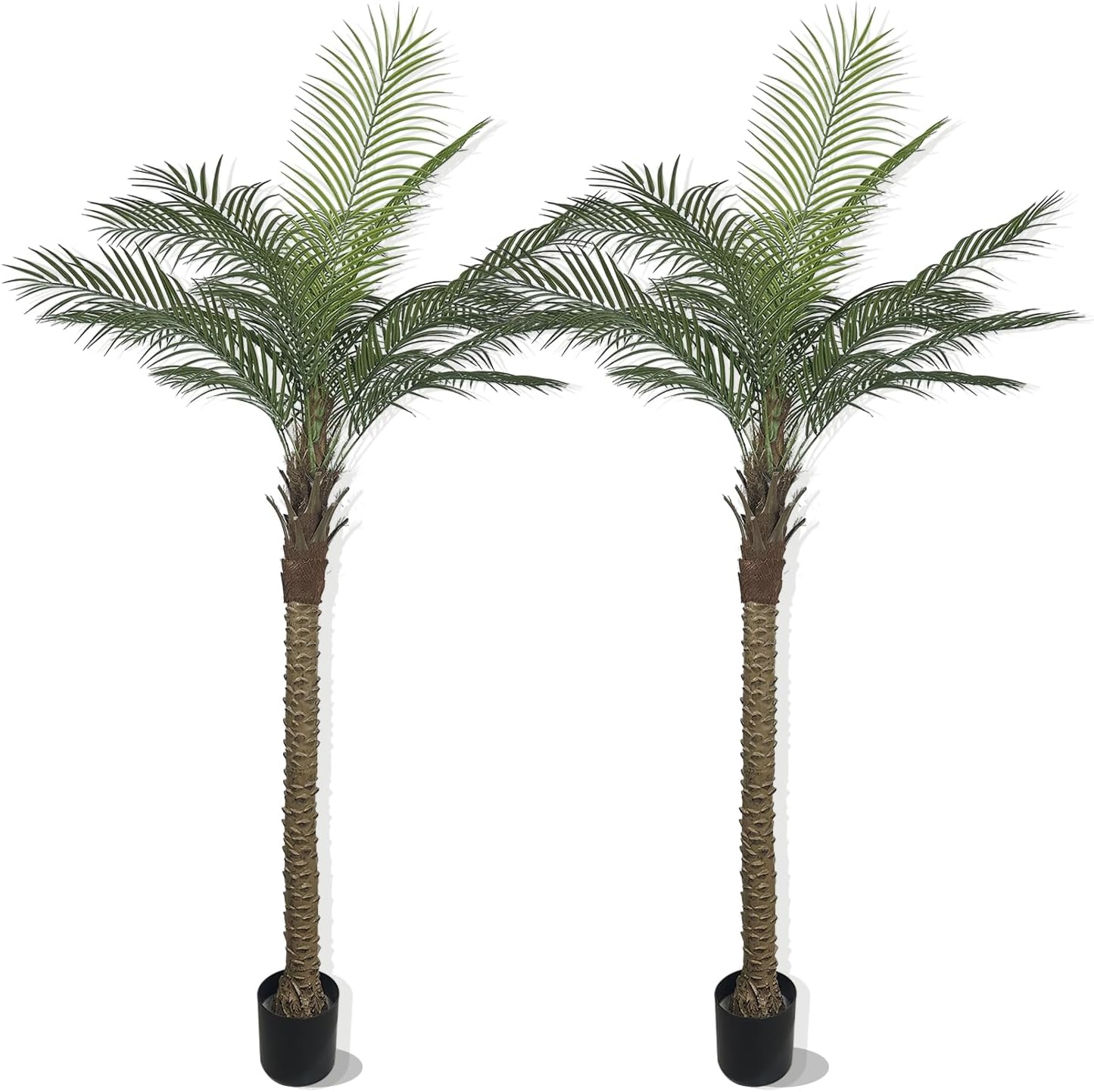 Artificial Palm Plant 3FT Fake Palm Tree with 9 Trunks Perfect 36inch Faux Tropical Palm Plants in Pot for Indoor Outdoor House Home Office Garden Modern Decor Housewarming Gift (2 Pack)