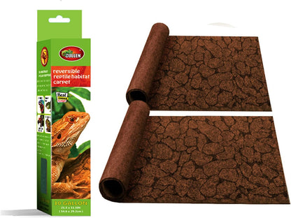 2PCS Reptile Carpet 20 Gallon, Pet Terrarium Liner, Reptiles Cage Mat/Substrate for Snakes, Chameleons, Geckos and Bearded Dragon Tank Accessories with Tweezers Feeding Tongs Desert(30*12in)
