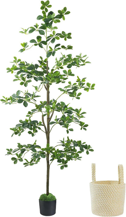 Artificial Eucalyptus Tree 6FT, Faux Floor Tree Indoor Outdoor