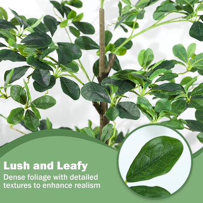 Artificial Eucalyptus Tree 6FT, Faux Floor Tree Indoor Outdoor