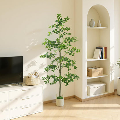 Artificial Eucalyptus Tree 6FT, Faux Floor Tree Indoor Outdoor
