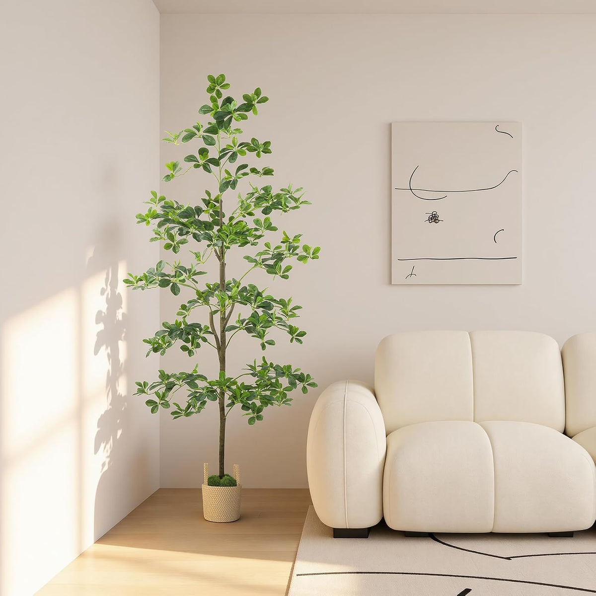 Artificial Eucalyptus Tree 6FT, Faux Floor Tree Indoor Outdoor