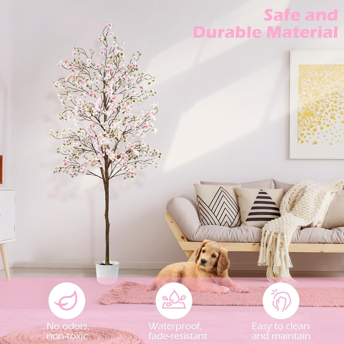 Artificial Eucalyptus Tree 6FT, Faux Floor Tree Indoor Outdoor