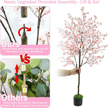 Artificial Eucalyptus Tree 6FT, Faux Floor Tree Indoor Outdoor