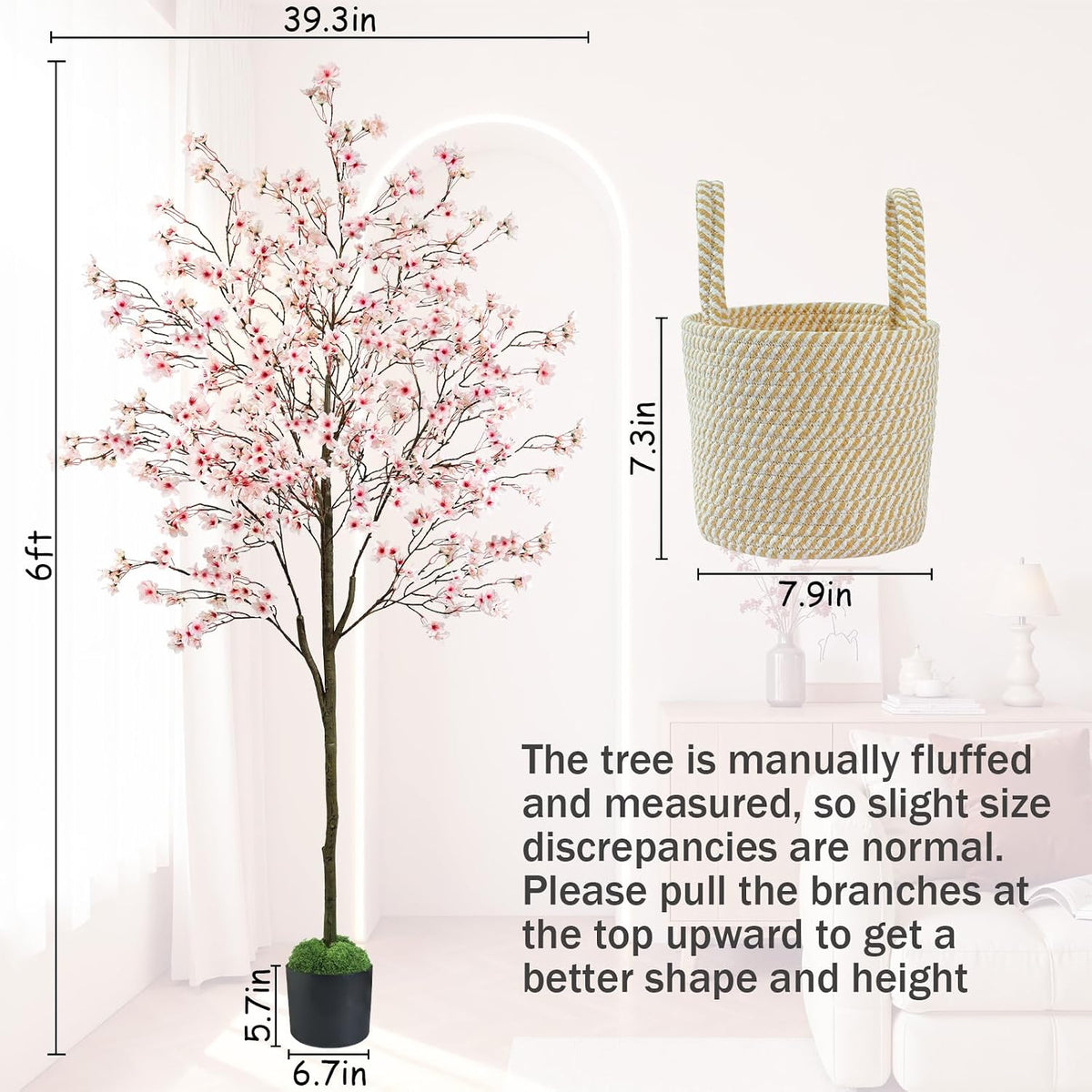 Artificial Eucalyptus Tree 6FT, Faux Floor Tree Indoor Outdoor