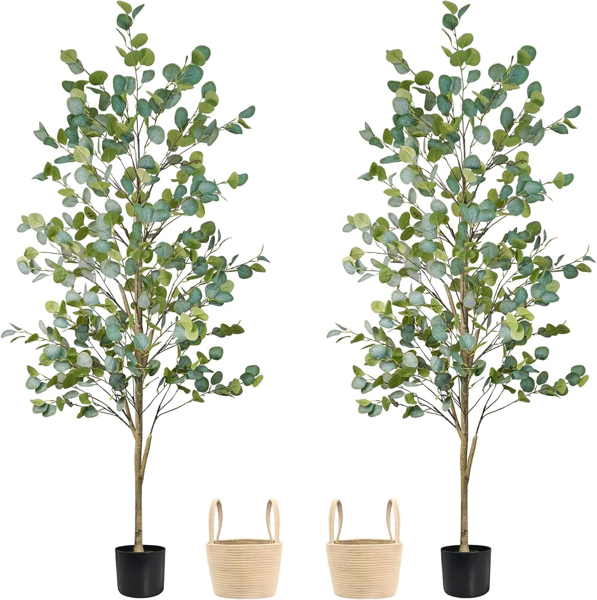 Artificial Eucalyptus Tree 6FT, Faux Floor Tree Indoor Outdoor