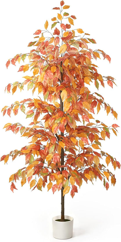 Artificial Eucalyptus Tree 6FT, Faux Floor Tree Indoor Outdoor