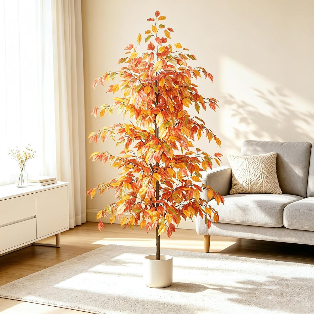 Artificial Eucalyptus Tree 6FT, Faux Floor Tree Indoor Outdoor