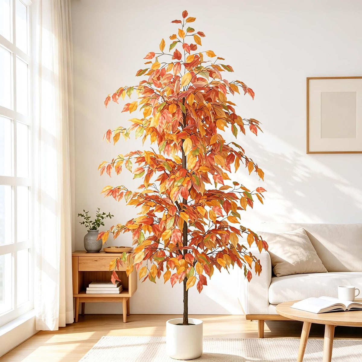 Artificial Eucalyptus Tree 6FT, Faux Floor Tree Indoor Outdoor