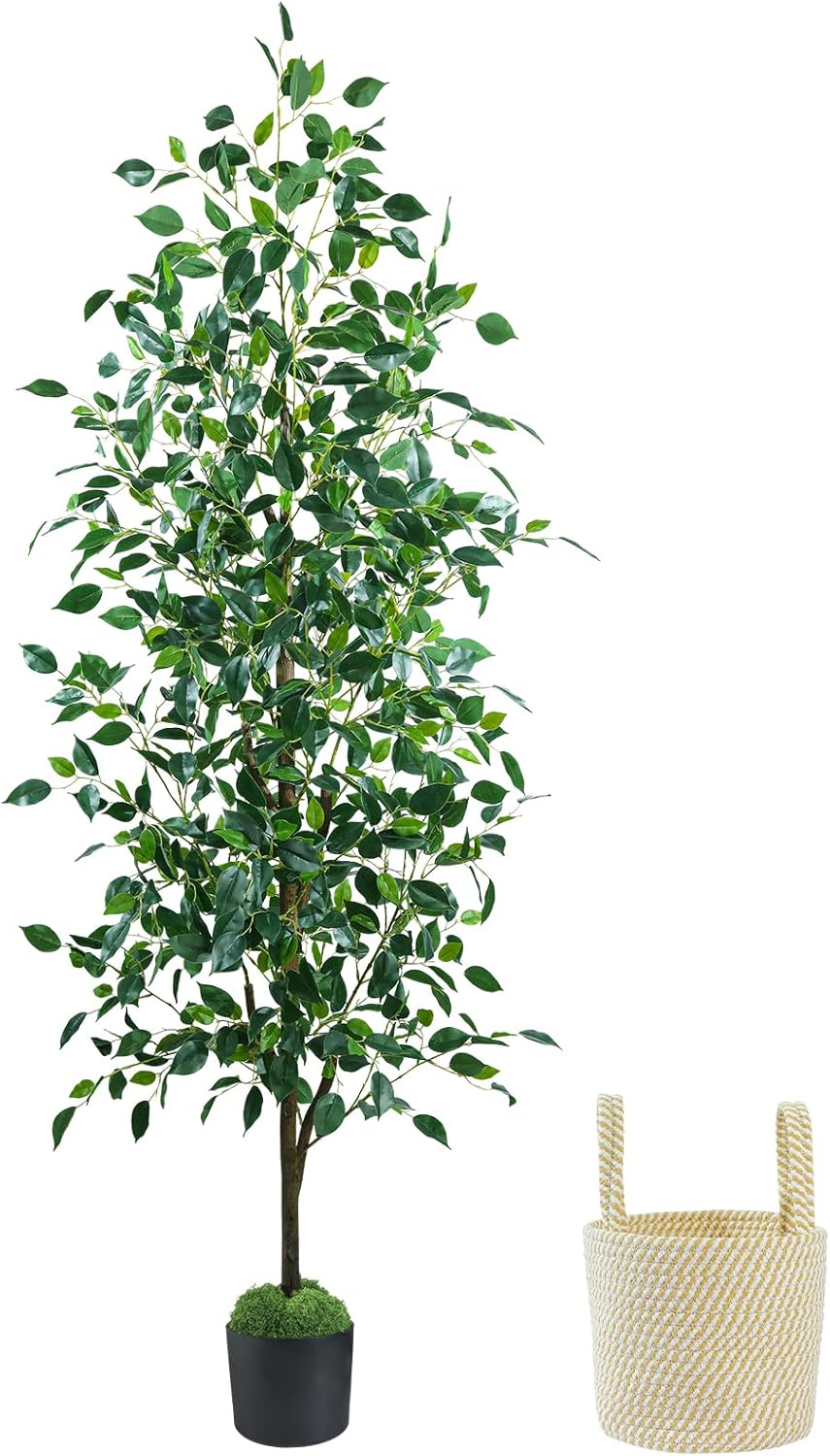 Artificial Eucalyptus Tree 6FT, Faux Floor Tree Indoor Outdoor