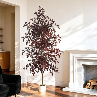 Artificial Eucalyptus Tree 6FT, Faux Floor Tree Indoor Outdoor