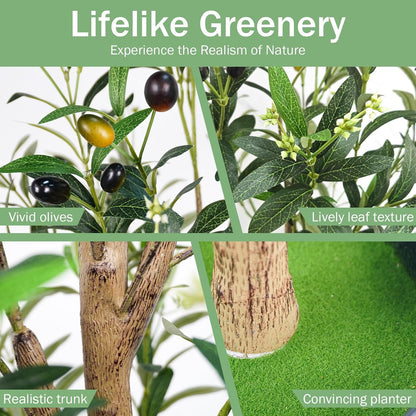 Artificial Eucalyptus Tree 6FT, Faux Floor Tree Indoor Outdoor
