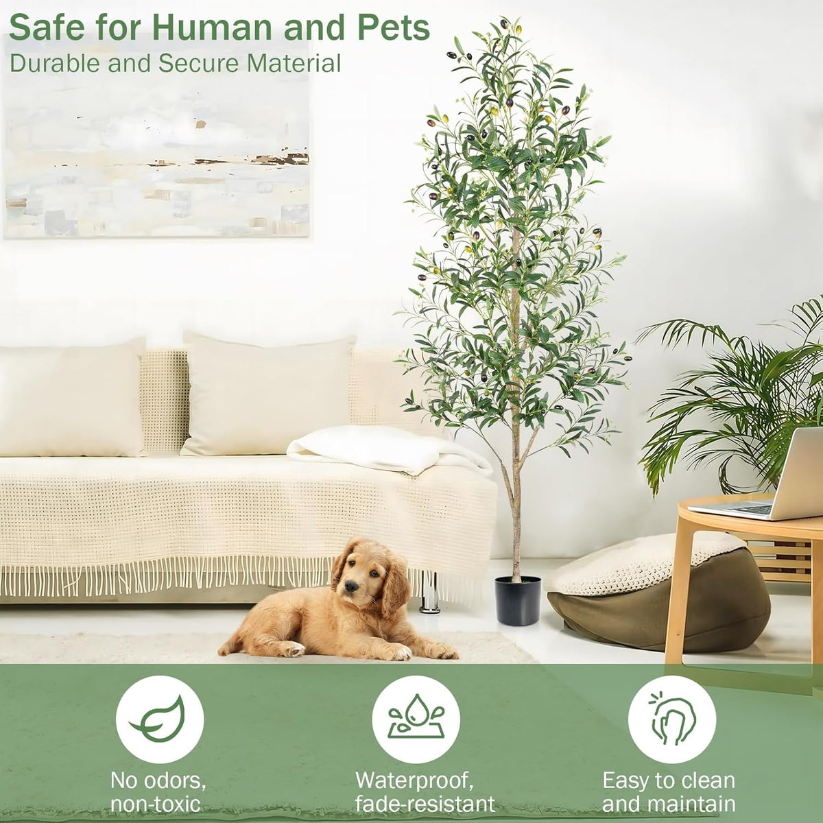 Artificial Eucalyptus Tree 6FT, Faux Floor Tree Indoor Outdoor