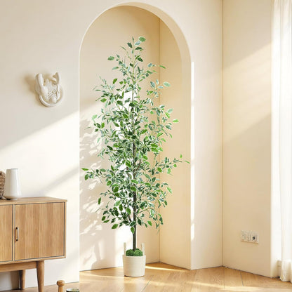 Artificial Eucalyptus Tree 6FT, Faux Floor Tree Indoor Outdoor