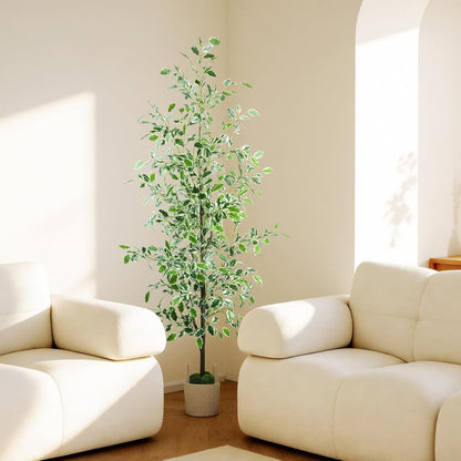 Artificial Eucalyptus Tree 6FT, Faux Floor Tree Indoor Outdoor