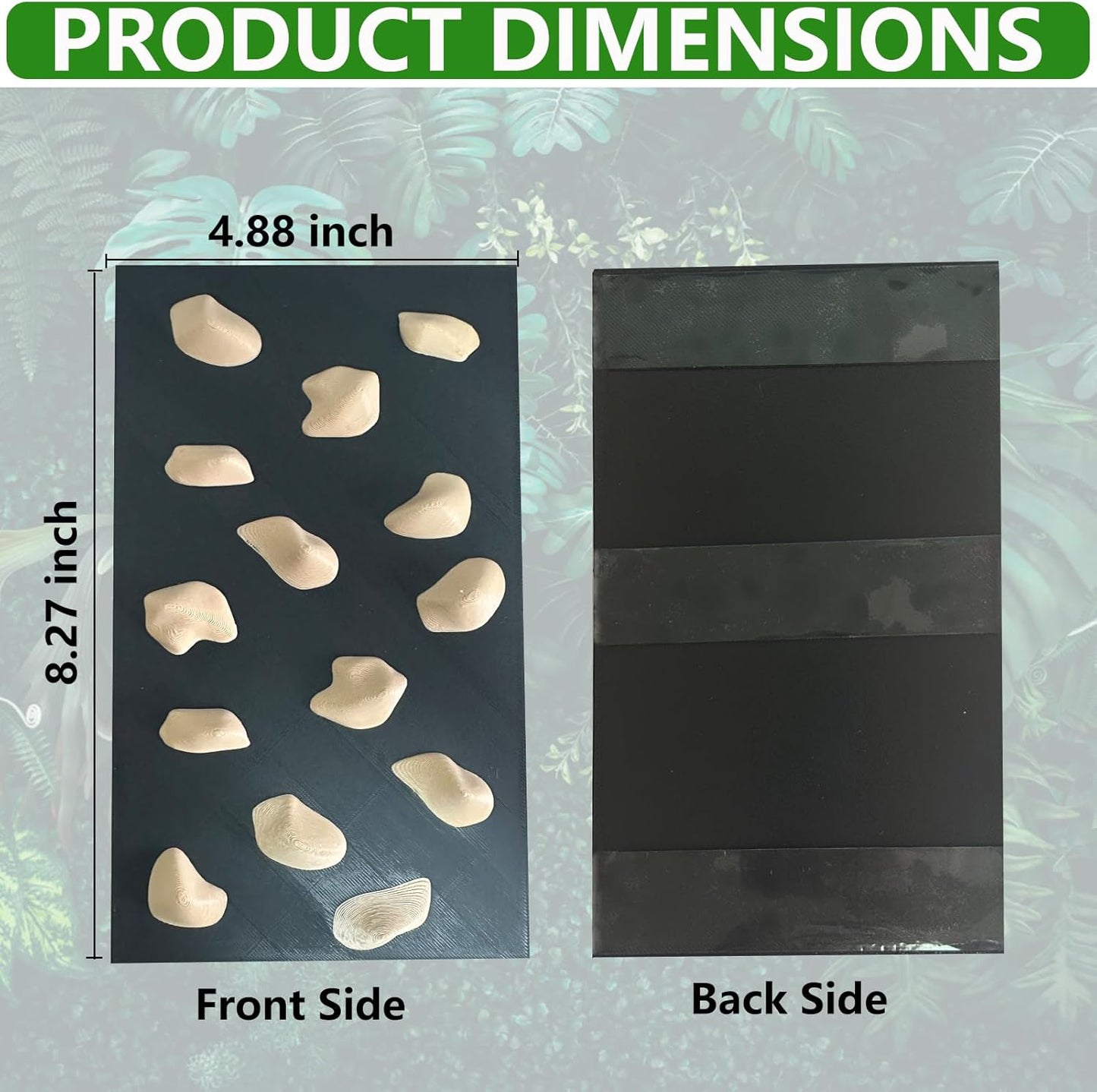 Rock Climbing Wall for Bearded Dragons Climbing Rock Wall Grips for Bearded Dragons Tank Accessories Reptiles Toy (Beige)