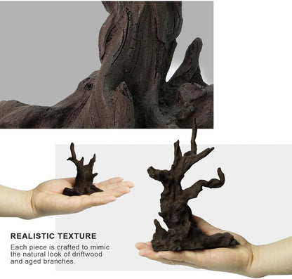Driftwood for Aquarium Resin Model pH Neutral Aquarium Rocks for Aquascaping,Hardscape