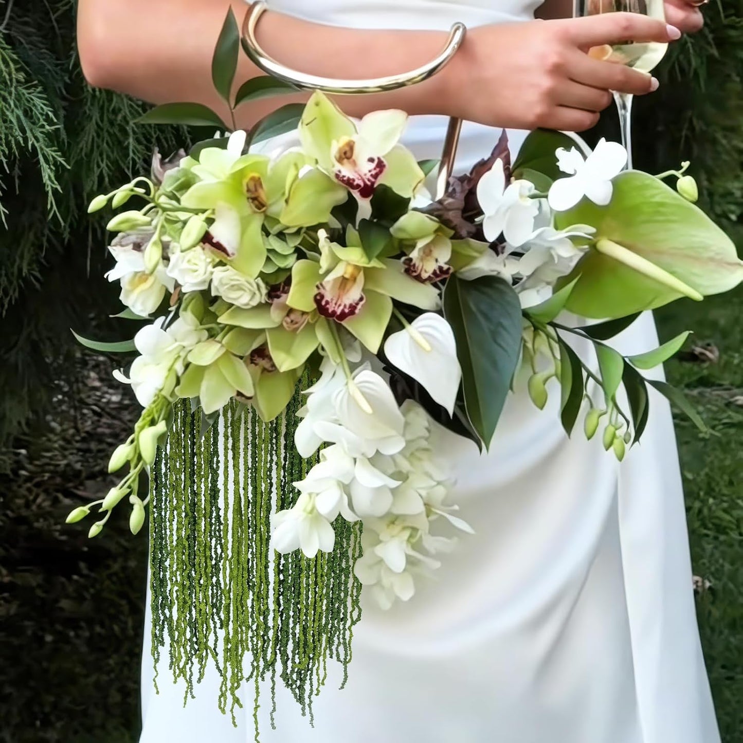 60 Pcs Hanging Moss Vines Faux Moss Garland for Decorating Plants Artificial Amaranthus Hanging Flowers 59-63 Inch Fake Mossy Rope for Crafts Wedding Arch Floral Arrangment Wall Hanging Mantle