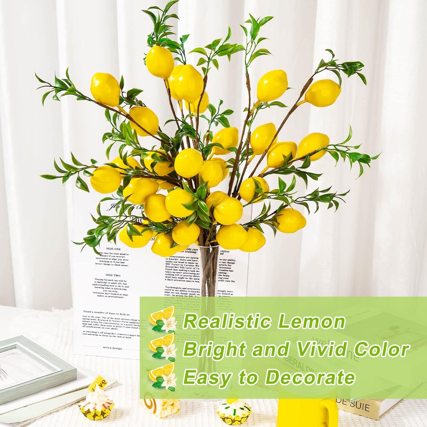 4Pcs 31.5 Inch Artificial Pomegranate Branches, Fake Fruit Branch, Artificial Plants for Living Room Dorm Decor Christmas Farmhouse Vase Arrangement Centerpiece