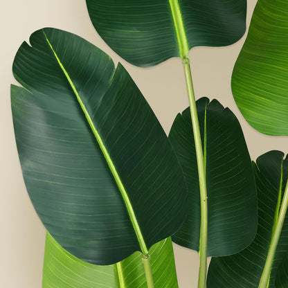 Artificial Bird of Paradise Plant,5.2Ft Faux Banana Tree