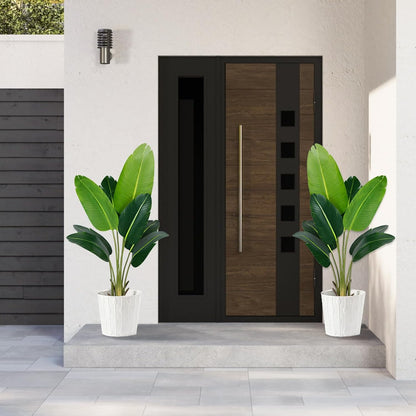 Artificial Bird of Paradise Plant,5.2Ft Faux Banana Tree