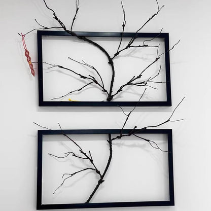 4pcs 63in Black Bendable Fake Halloween Tree Branches Wall Decor | Realistic Artificial Spooky Vines Crafts Curly Wood Limbs Hanging Grape Twigs Garland Creepy for Room Party Arch Decoration