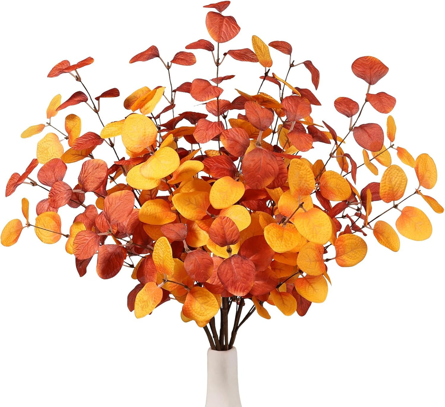 6Pcs Artificial Eucalyptus Stems Greenery Stems 24" Tall Fake Plants Decor Faux Floral Stems for Vase Home Party Wedding Decorations