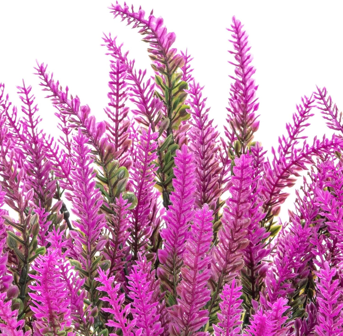 10 Bundles Fake Flowers Artificial Lavender Plants, Purple | Faux plastic plants for home wedding kitchen garden patio porch window box office table centerpieces indoor outdoor decor