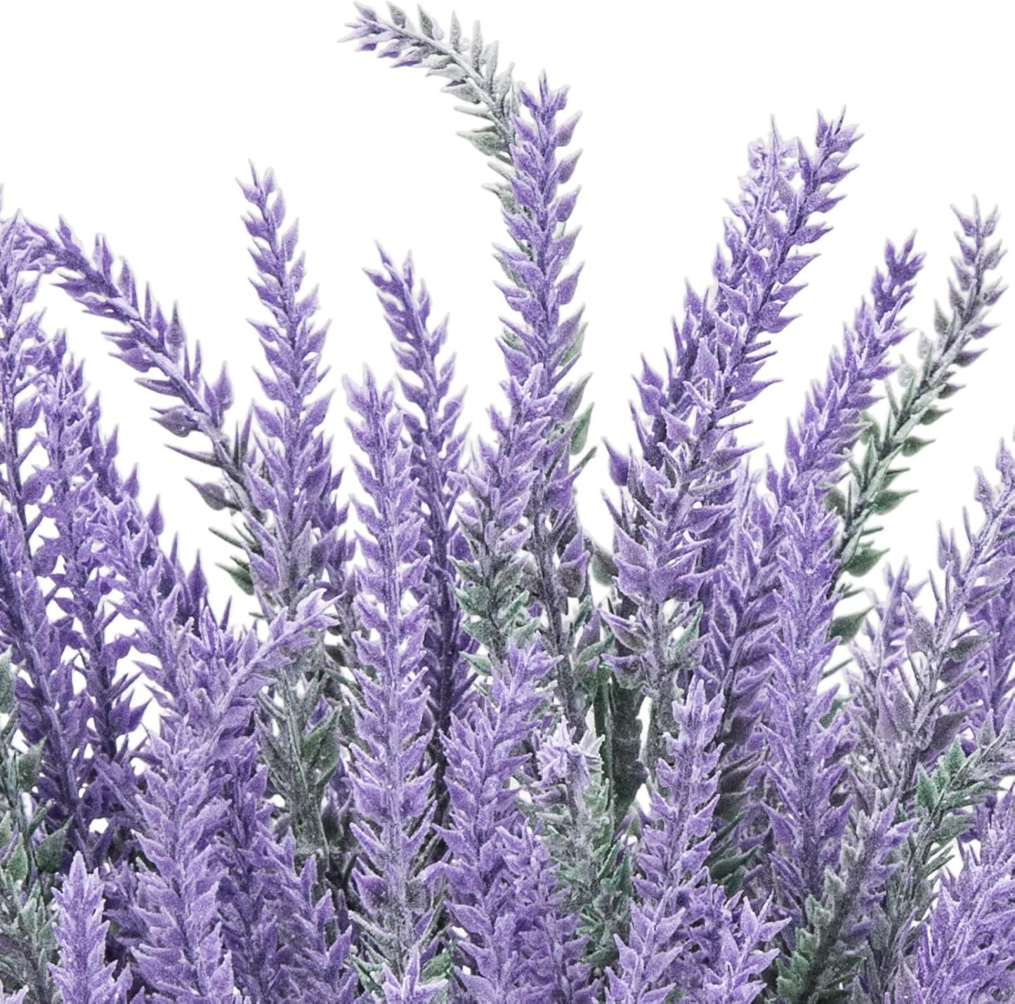 10 Bundles Fake Flowers Artificial Lavender Plants, Purple | Faux plastic plants for home wedding kitchen garden patio porch window box office table centerpieces indoor outdoor decor