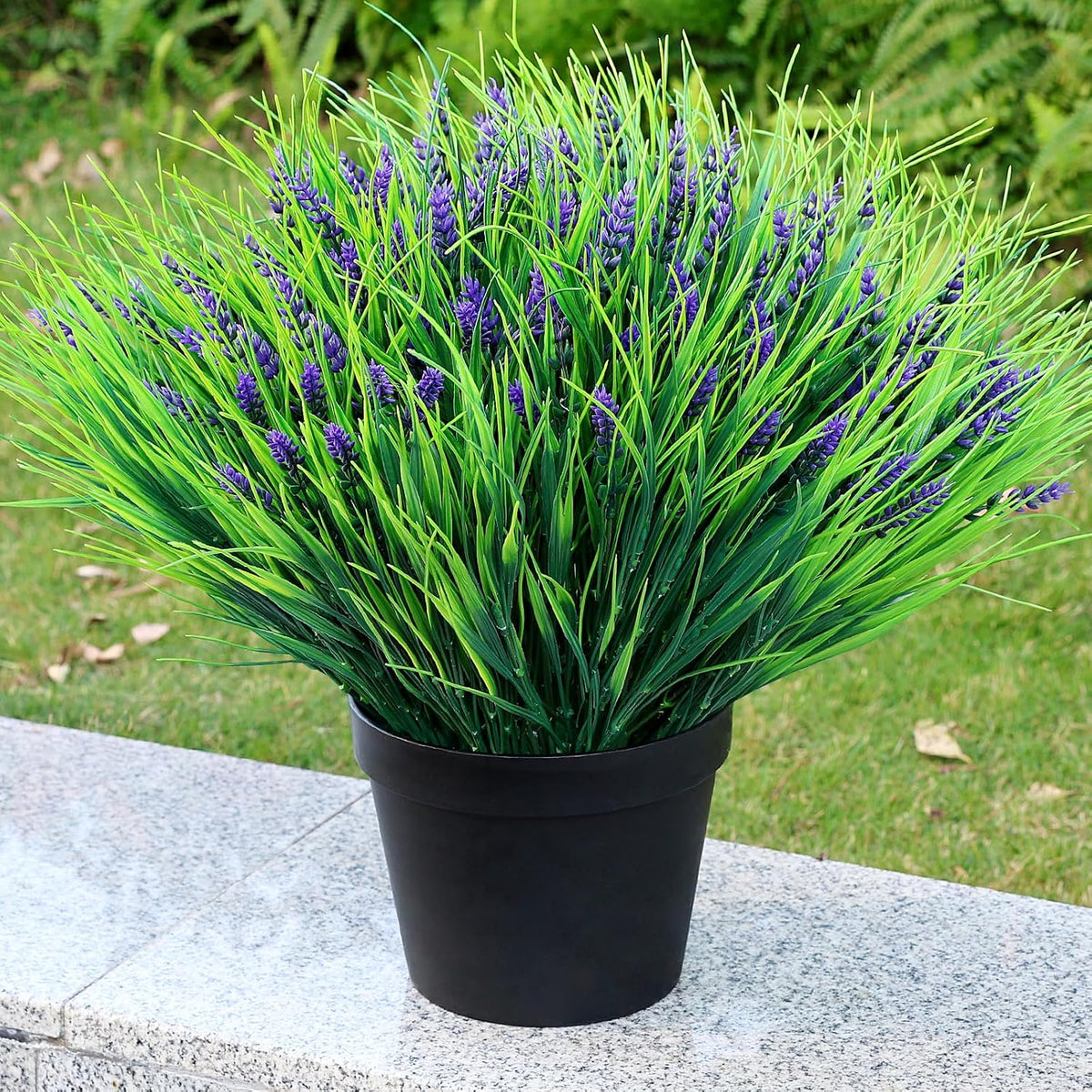 2 Sets Potted Artificial Plants for Outdoor, Pre-Made